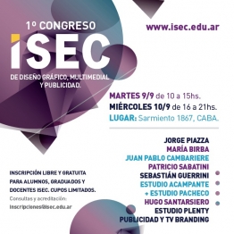 Congreso ISEC Diseño Gráfico, Diseño Multimedial y Publicidad