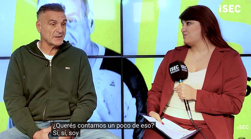 Luis Islas durante su visita a ISEC